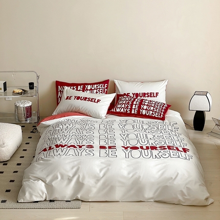 91家纺网 家纺一手货源 找家纺 荣轩 2023新款13372数码印花四件套 小资