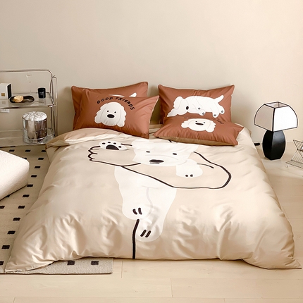 91家纺网 家纺一手货源 找家纺 荣轩 2023新款13372数码印花四件套 泽格