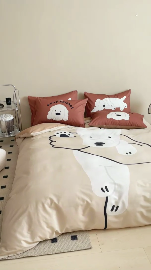 91家纺网 家纺一手货源 找家纺 荣轩 2023新款13372数码印花四件套 泽格