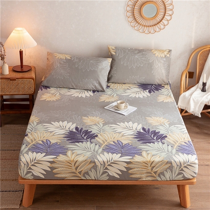 91家纺网 家纺一手货源 找家纺 棉乐町家居2025新款老粗布床笠 秀颜