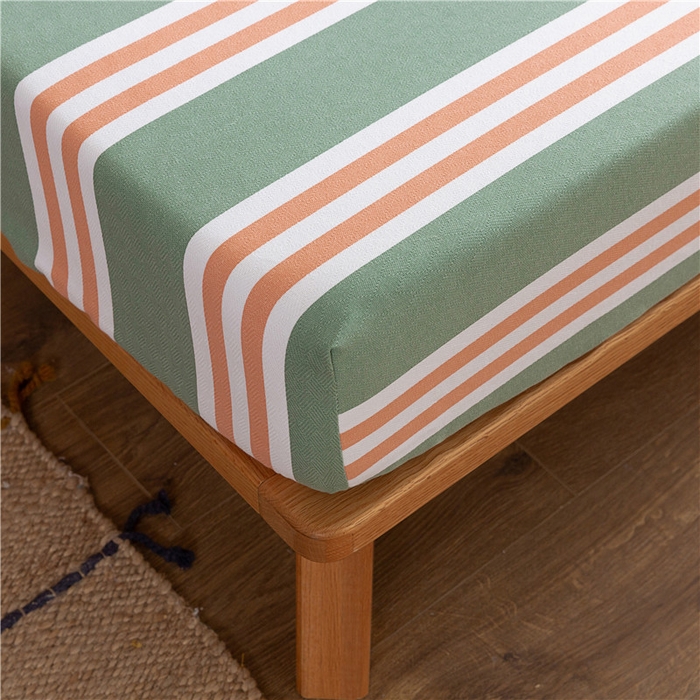 91家纺网 家纺一手货源 找家纺 棉乐町家居2025新款老粗布床笠 北海道