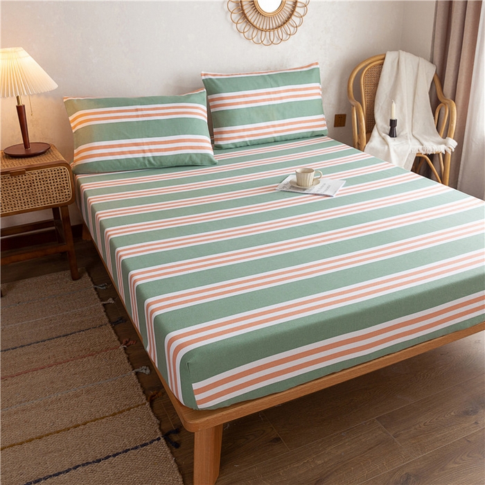 91家纺网 家纺一手货源 找家纺 棉乐町家居2025新款老粗布床笠 北海道