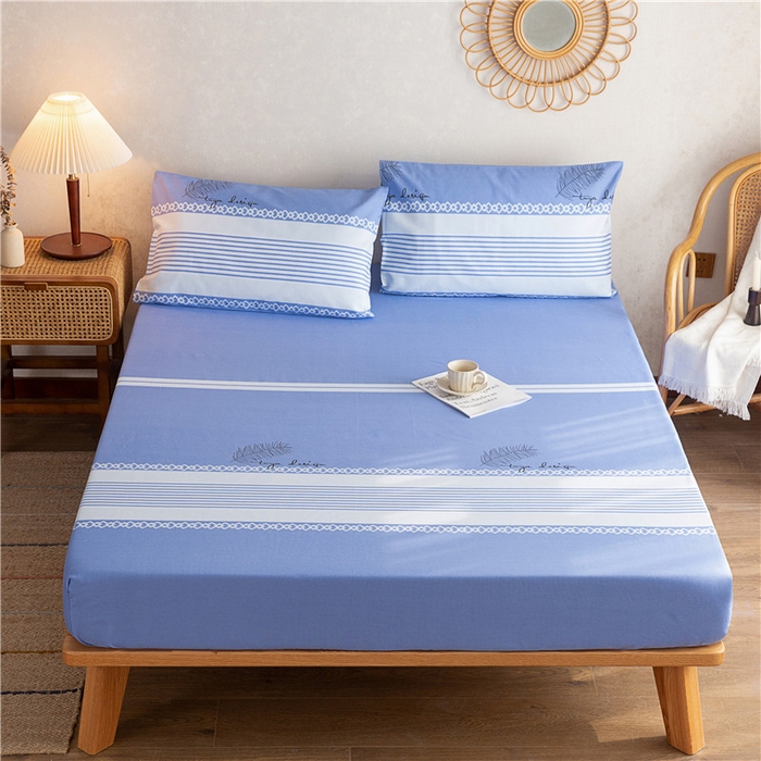 91家纺网 家纺一手货源 找家纺 棉乐町家居2025新款老粗布床笠 本色