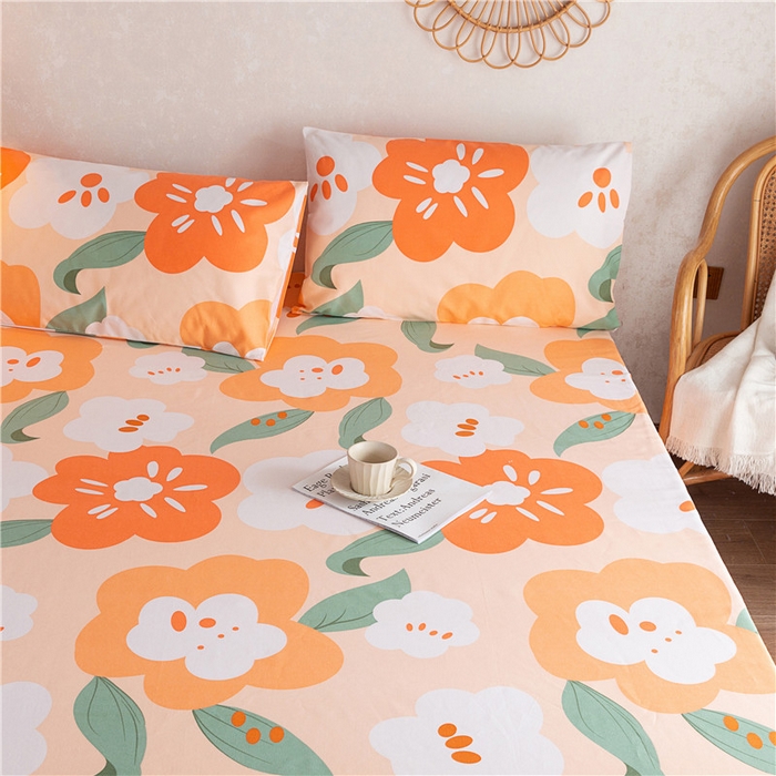 91家纺网 家纺一手货源 找家纺 棉乐町家居2025新款老粗布床笠 彩寻