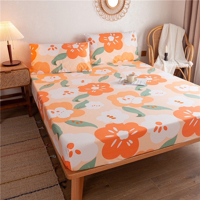 91家纺网 家纺一手货源 找家纺 棉乐町家居2025新款老粗布床笠 彩寻