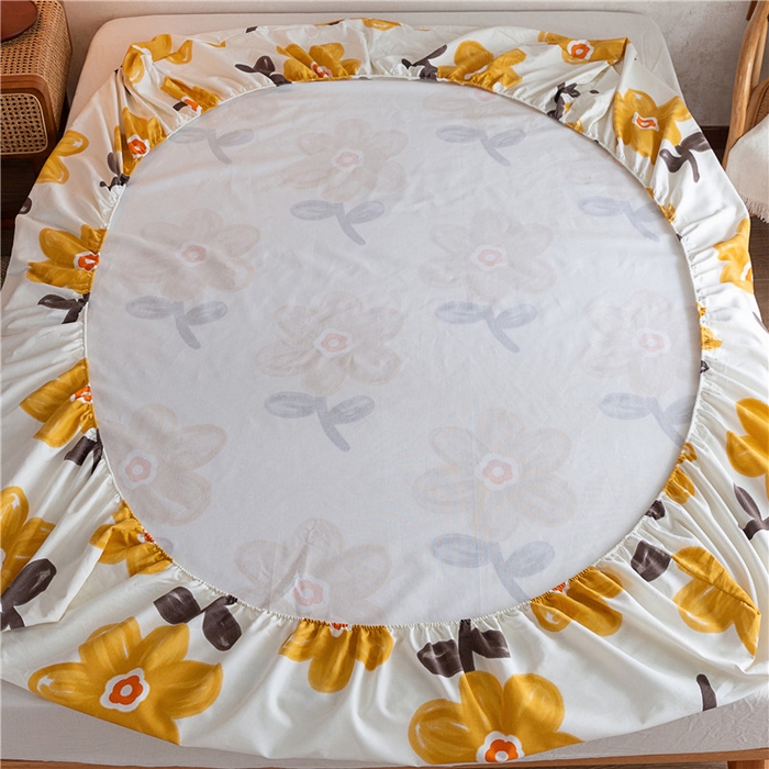 91家纺网 家纺一手货源 找家纺 棉乐町家居2025新款老粗布床笠 陌微