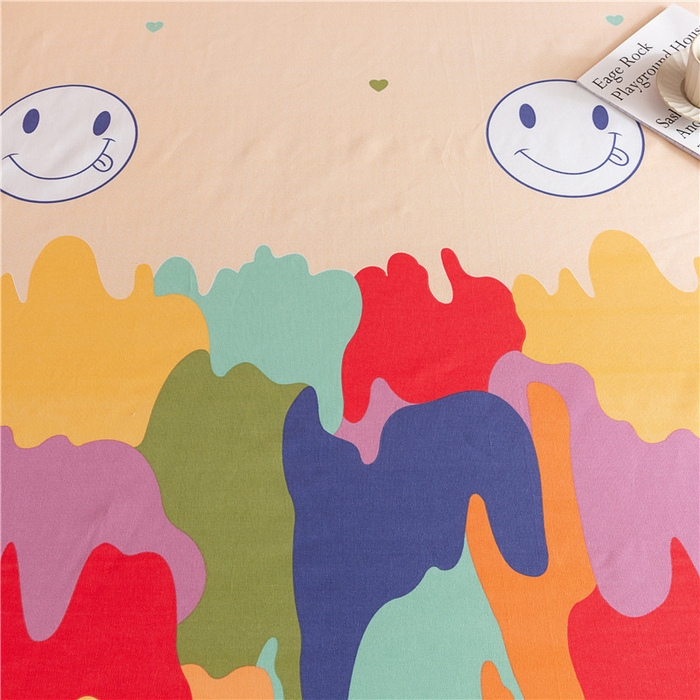 91家纺网 家纺一手货源 找家纺 棉乐町家居2025新款老粗布床笠 夕晴