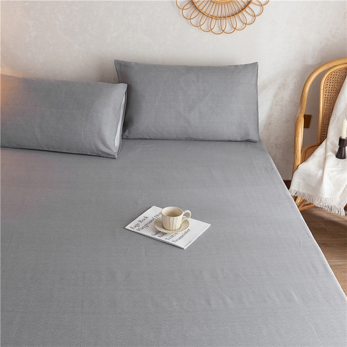 91家纺网 家纺一手货源 找家纺 2025新款首爱家纺全棉老粗布床笠 不凡