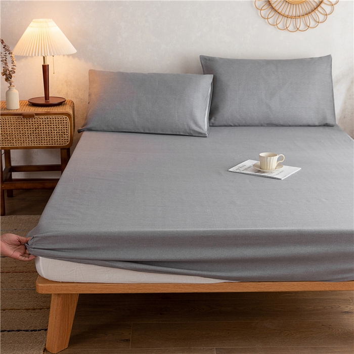 91家纺网 家纺一手货源 找家纺 2025新款首爱家纺全棉老粗布床笠 不凡