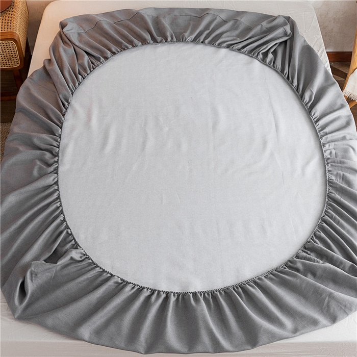 91家纺网 家纺一手货源 找家纺 2025新款首爱家纺全棉老粗布床笠 不凡