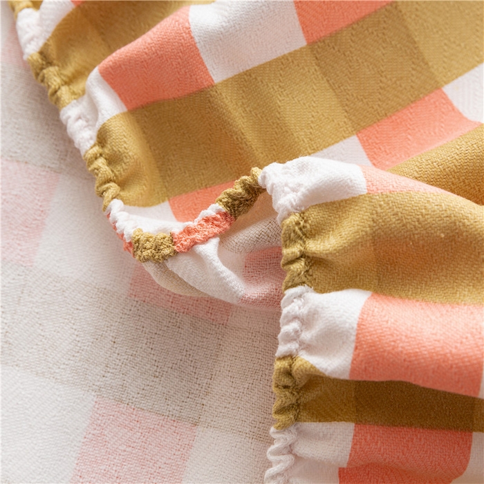 91家纺网 家纺一手货源 找家纺 2025新款首爱家纺全棉老粗布床笠 春娇