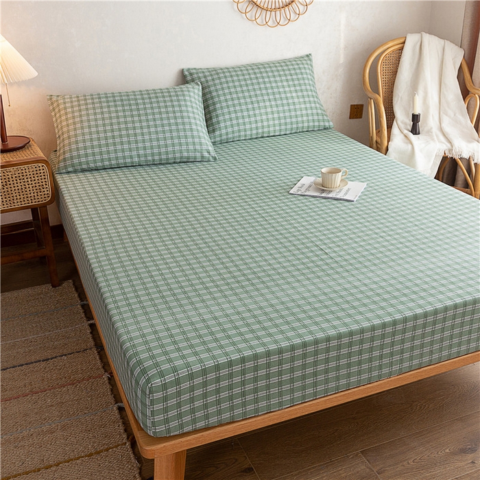 91家纺网 家纺一手货源 找家纺 2025新款首爱家纺全棉老粗布床笠 华丽