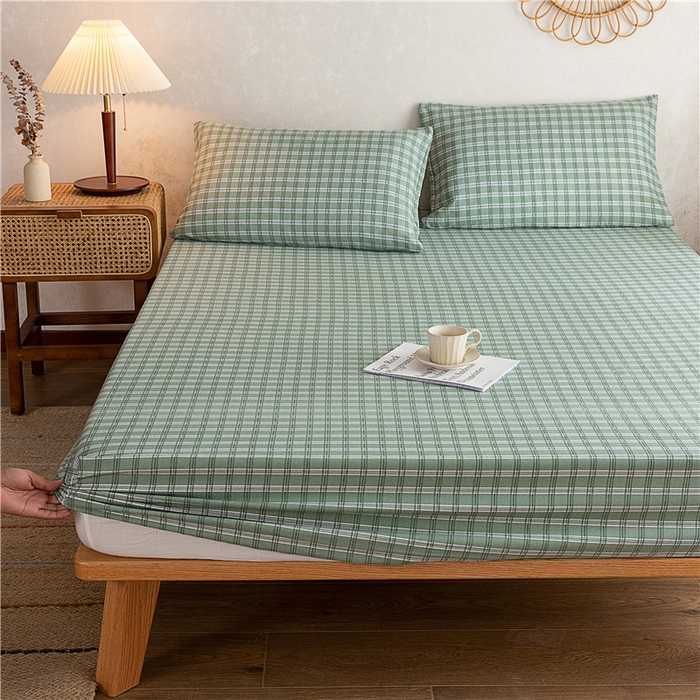 91家纺网 家纺一手货源 找家纺 2025新款首爱家纺全棉老粗布床笠 华丽