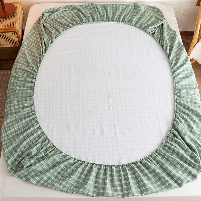 91家纺网 家纺一手货源 找家纺 2025新款首爱家纺全棉老粗布床笠 华丽