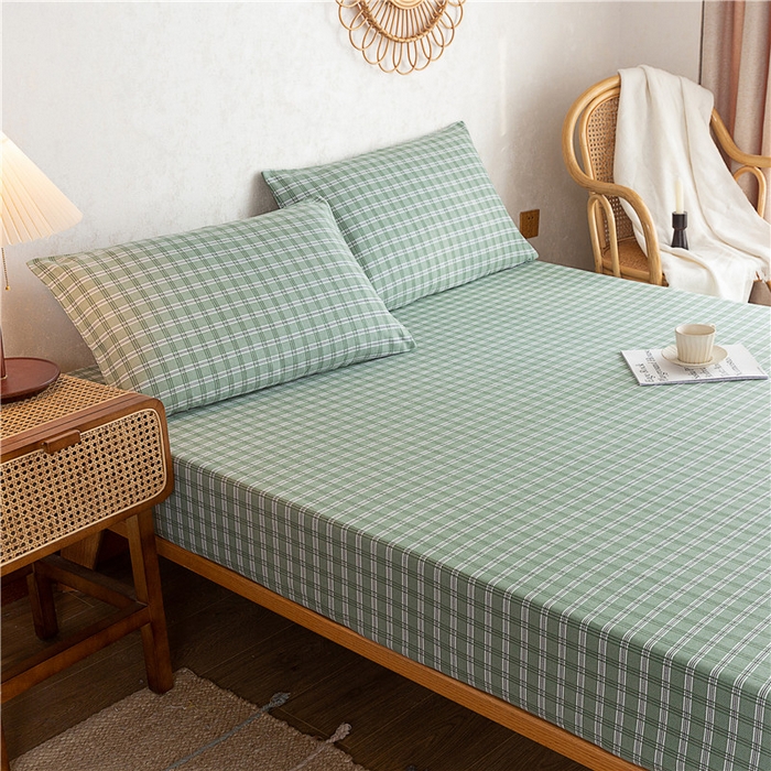 91家纺网 家纺一手货源 找家纺 2025新款首爱家纺全棉老粗布床笠 华丽