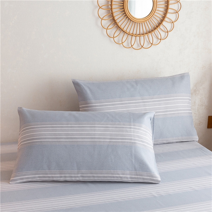 91家纺网 家纺一手货源 找家纺 2025新款首爱家纺全棉老粗布床笠 宁远