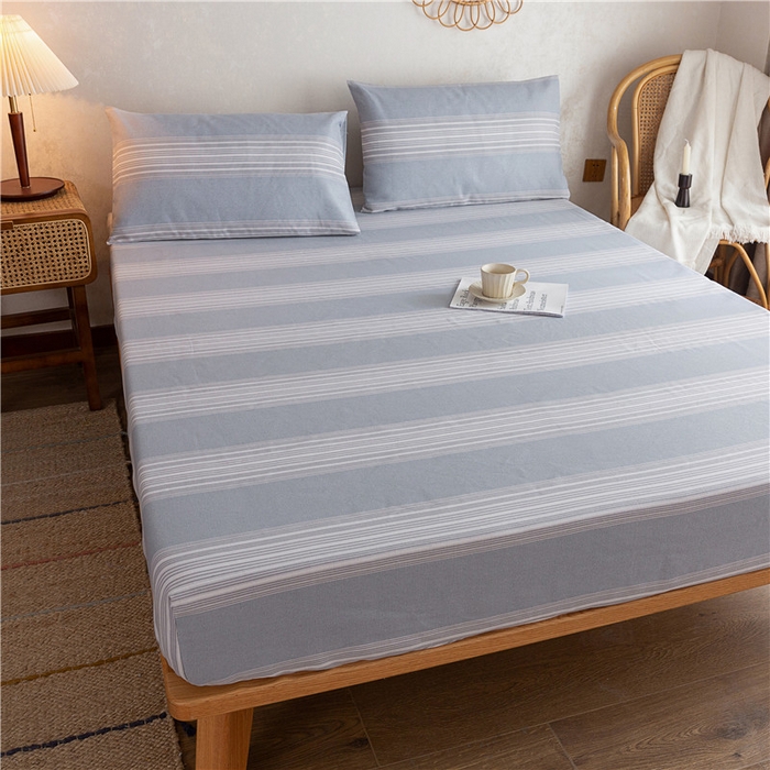 91家纺网 家纺一手货源 找家纺 2025新款首爱家纺全棉老粗布床笠 宁远