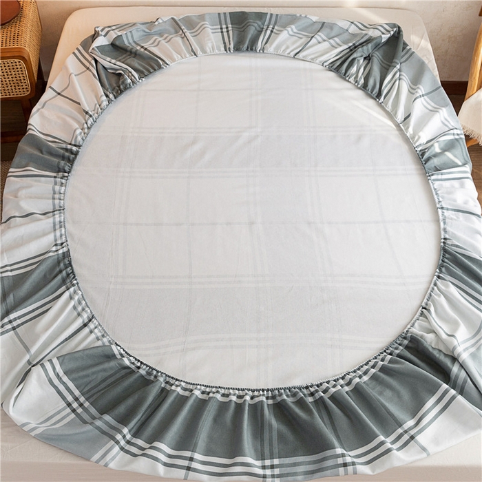 91家纺网 家纺一手货源 找家纺 2025新款首爱家纺全棉老粗布床笠 朴素