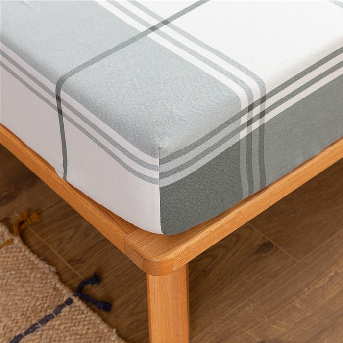 91家纺网 家纺一手货源 找家纺 2025新款首爱家纺全棉老粗布床笠 朴素