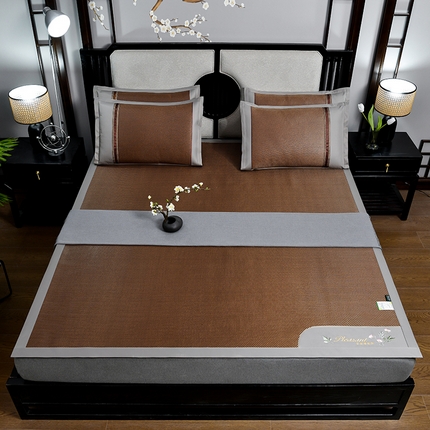 91家纺网 家纺一手货源 找家纺 （总）小牛2023新款艾草冰藤席系列凉席藤席冰丝席竹席草席