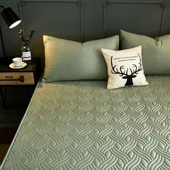 91家纺网 家纺一手货源 找家纺 （总）苏木年华2023新款全棉13372夹棉加厚床笠全棉席梦思保护套