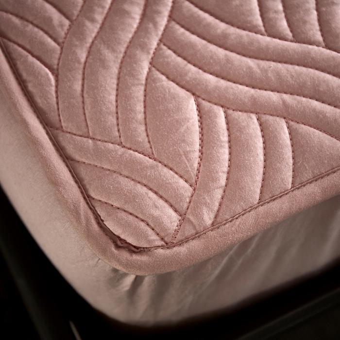 91家纺网 家纺一手货源 找家纺 苏木年华2023新款全棉13372夹棉加厚床笠全棉席梦思保护套 豆沙色