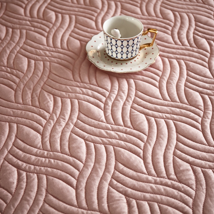 91家纺网 家纺一手货源 找家纺 苏木年华2023新款全棉13372夹棉加厚床笠全棉席梦思保护套 豆沙色