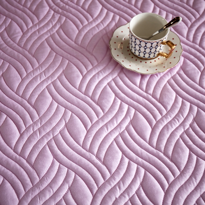 91家纺网 家纺一手货源 找家纺 苏木年华2023新款全棉13372夹棉加厚床笠全棉席梦思保护套 粉色