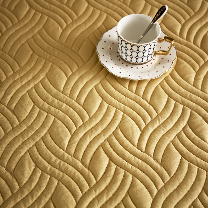 91家纺网 家纺一手货源 找家纺 苏木年华2023新款全棉13372夹棉加厚床笠全棉席梦思保护套 驼色