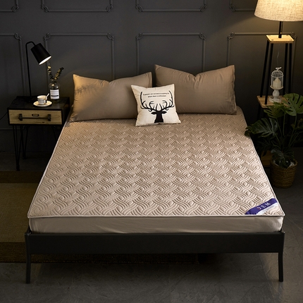 91家纺网 家纺一手货源 找家纺 （总）苏木年华2023新款全棉13372夹棉加厚床笠全棉席梦思保护套