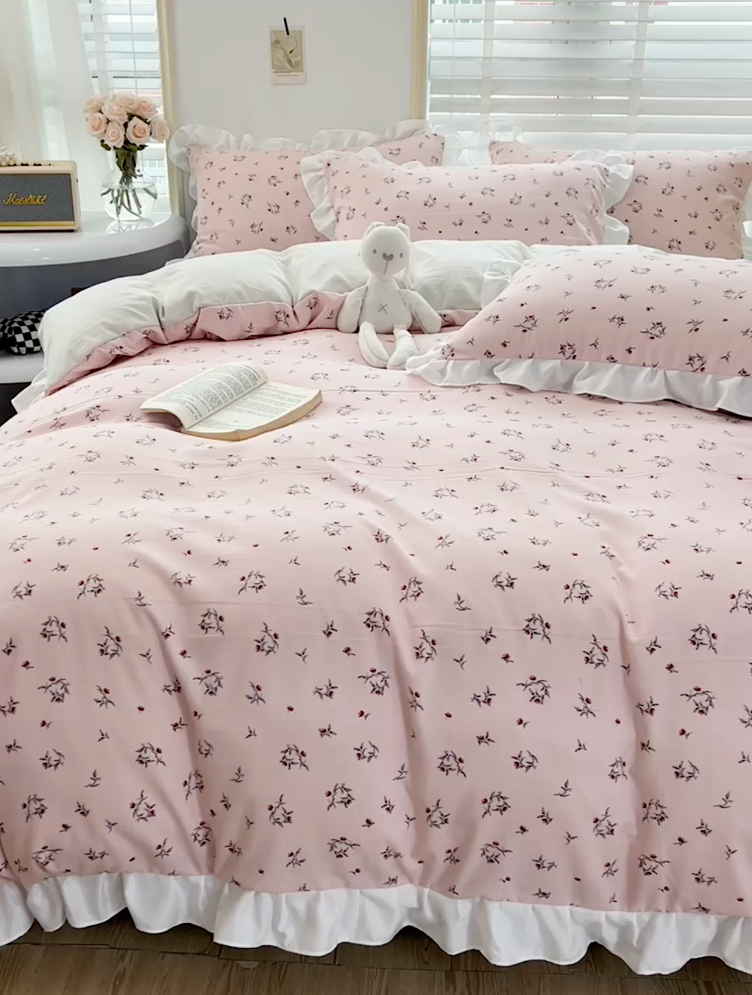 91家纺网 家纺一手货源 找家纺 澳梵 2023新款【怦然心动】系列-水洗棉麻双层纱四件套 达菲庄园