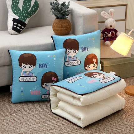 91家纺网 家纺一手货源 找家纺 （总）金纳抱枕被 2023新款印花抱枕被