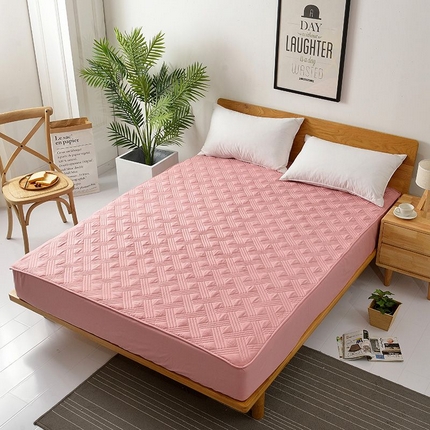 苏木年华2023新款全棉13372夹棉床笠席梦思保护套 红色