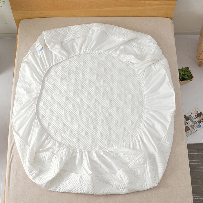 91家纺网 家纺一手货源 找家纺 （总）苏木年华2023新款全棉13372夹棉床笠席梦思保护套