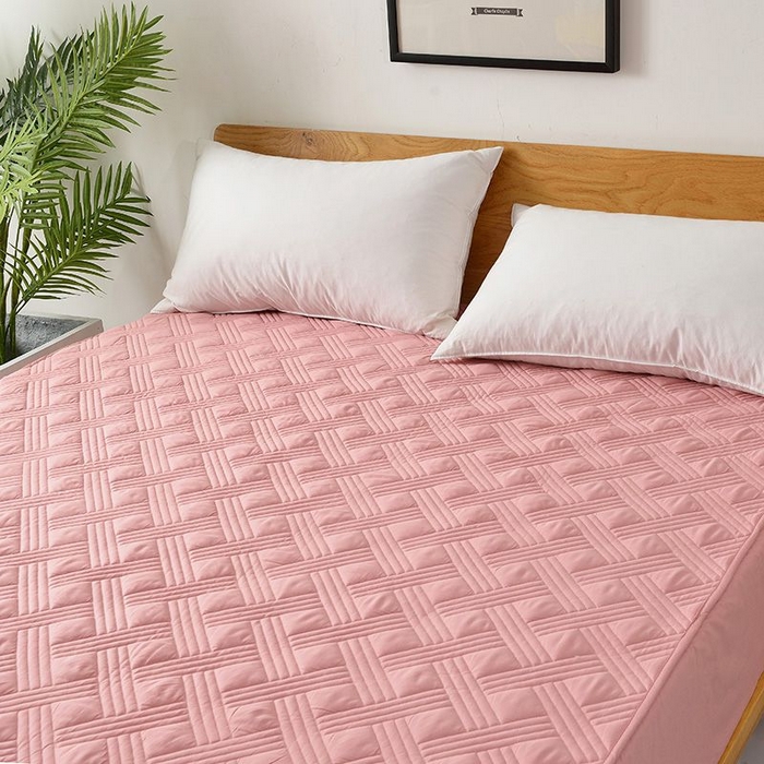 91家纺网 家纺一手货源 找家纺 苏木年华2023新款全棉13372夹棉床笠席梦思保护套 红色