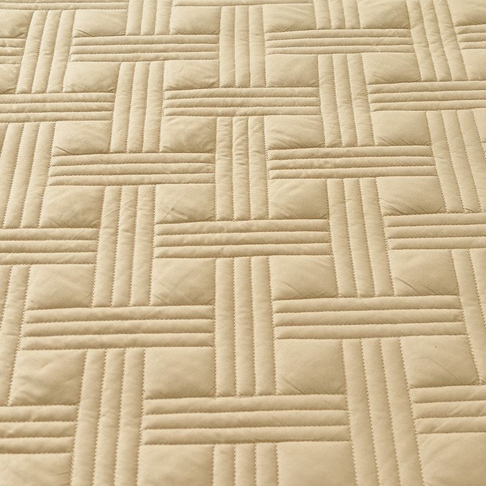 91家纺网 家纺一手货源 找家纺 苏木年华2023新款全棉13372夹棉床笠席梦思保护套 咖色