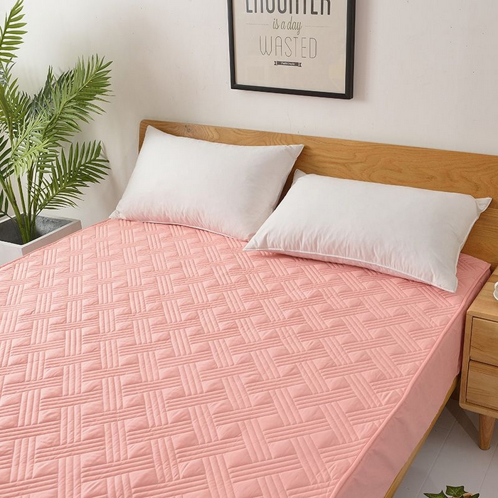 91家纺网 家纺一手货源 找家纺 苏木年华2023新款全棉13372夹棉床笠席梦思保护套 玉色