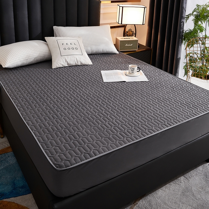 91家纺网 家纺一手货源 找家纺 （总）苏木年华2023新款抗菌加厚防水隔尿夹棉床笠