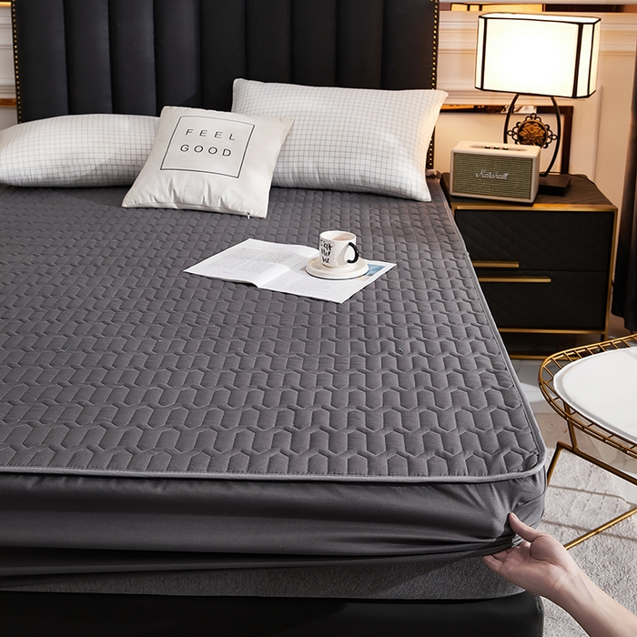 91家纺网 家纺一手货源 找家纺 （总）苏木年华2023新款抗菌加厚防水隔尿夹棉床笠