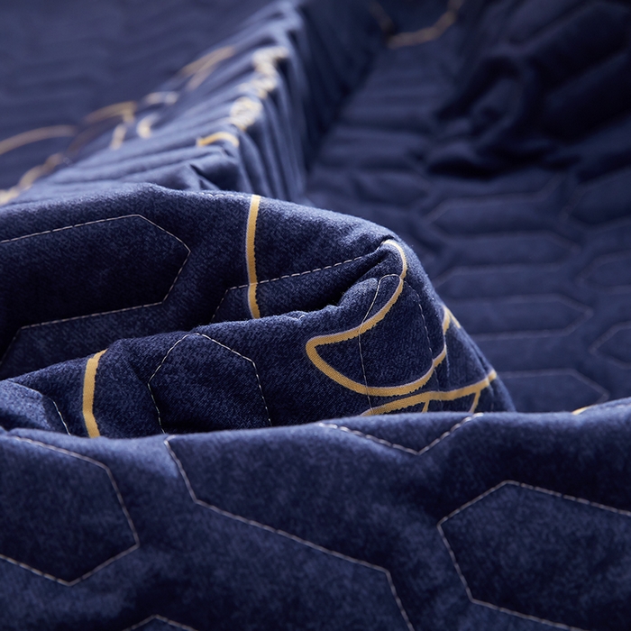 91家纺网 家纺一手货源 找家纺 苏木年华2023新款抗菌加厚防水隔尿夹棉床笠 海豚乐园