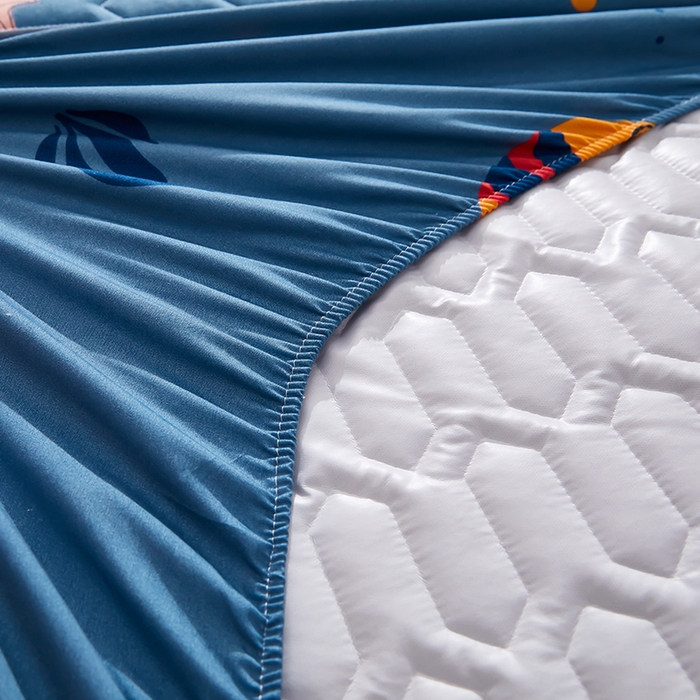 91家纺网 家纺一手货源 找家纺 苏木年华2023新款抗菌加厚防水隔尿夹棉床笠 自由鱼