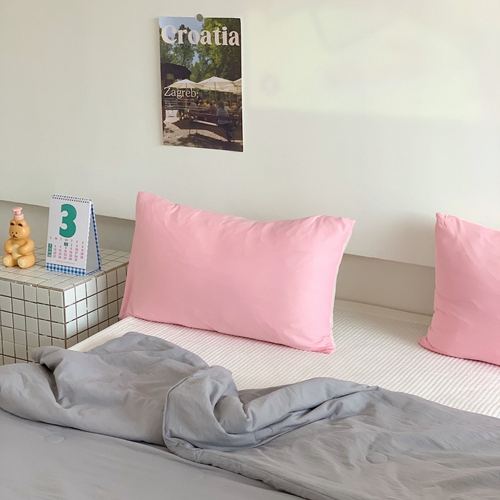 91家纺网 家纺一手货源 找家纺 星期八2023新款水洗棉夏被 灰色