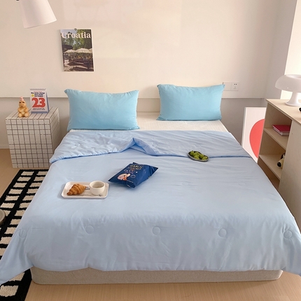 91家纺网 家纺一手货源 找家纺 （总）星期八2023新款水洗棉夏被