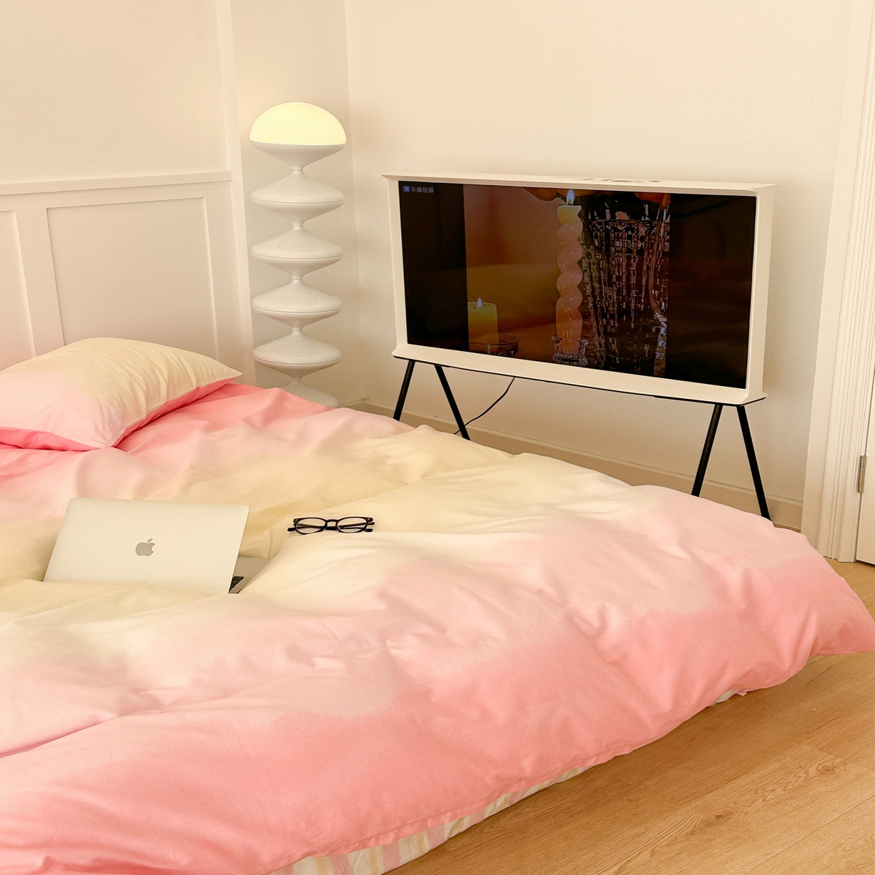 91家纺网 家纺一手货源 找家纺 (总)昔可家纺2023新款全棉ins渐变风简约四件套