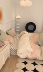 91家纺网 家纺一手货源 找家纺 昔可家纺2023新款全棉ins渐变风简约四件套 松石粉绿