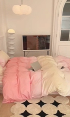 91家纺网 家纺一手货源 找家纺 (总)昔可家纺2023新款全棉ins渐变风简约四件套