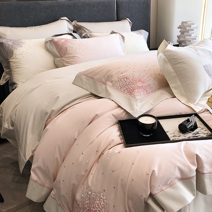 涞澳2023新款100支全棉四件套—花溪系列 花溪-甜梦粉