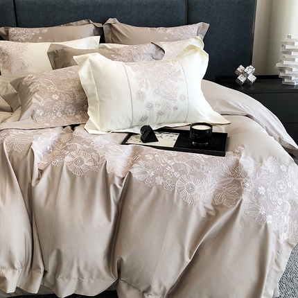 涞澳2023新款100支全棉四件套--塞纳河畔系列 塞纳河畔-炫灰