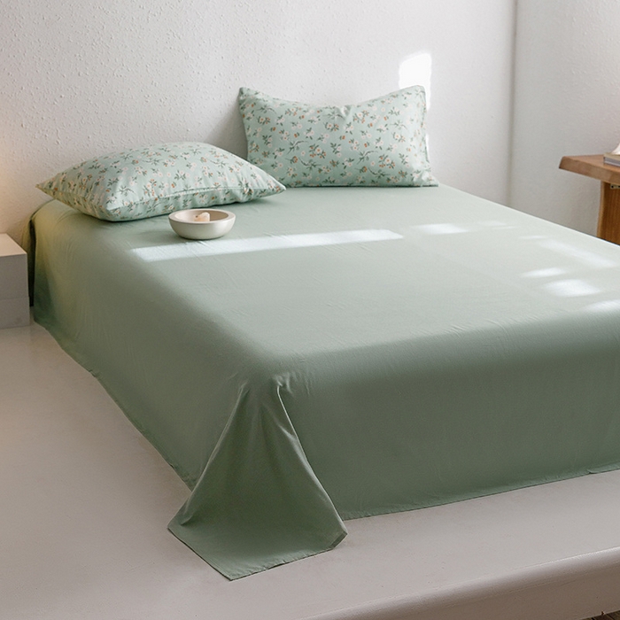 91家纺网 家纺一手货源 找家纺 窝米 2023新款全棉A类双层纱系列四件套 精灵花园