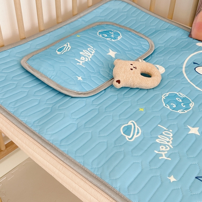 91家纺网 家纺一手货源 找家纺 美乐迪2023新款婴童乳胶凉席 恐龙伙伴